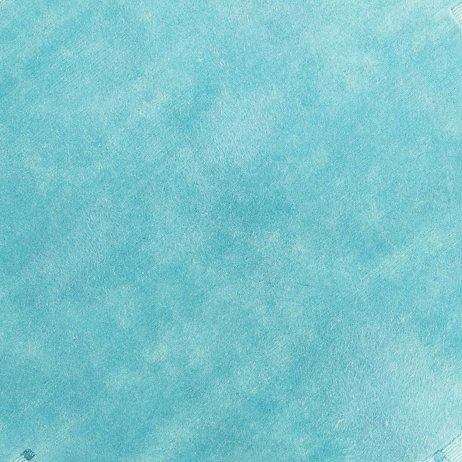 Nepal Teppich 151 x 151 cm - hellblau