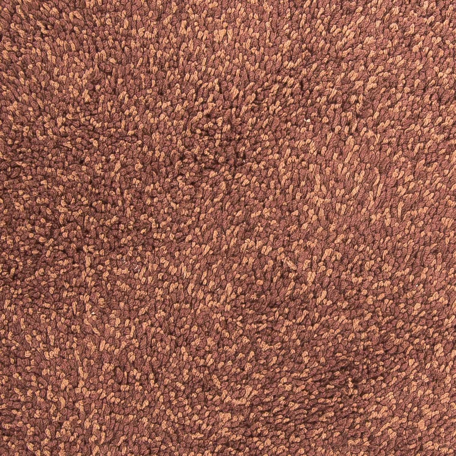 Tapis à poils longs ronde  - 150 x 150 cm - marron