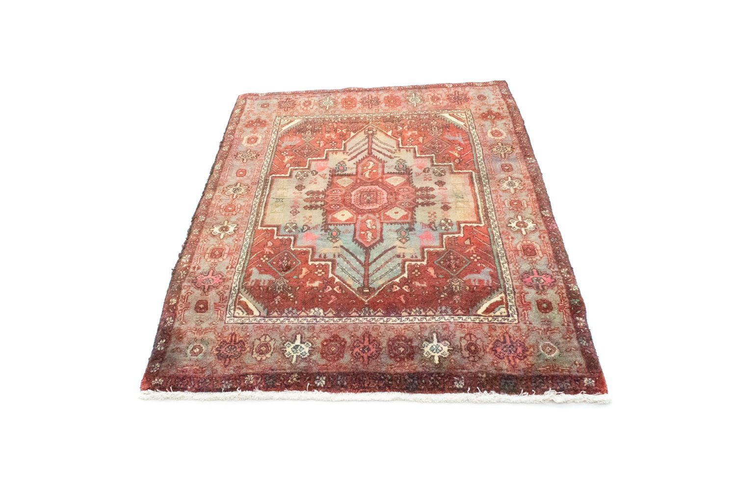 Tapis persan - Nomadic - 148 x 106 cm - orange