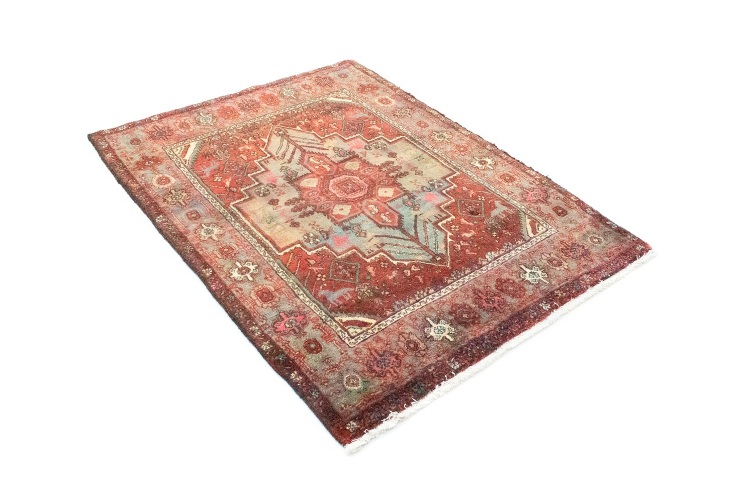 Tapis persan - Nomadic - 148 x 106 cm - orange