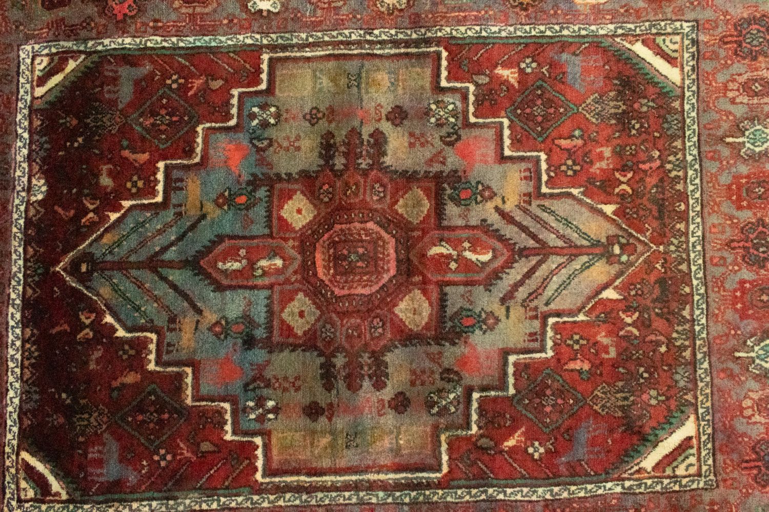Tapis persan - Nomadic - 148 x 106 cm - orange