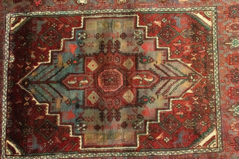Tapis persan - Nomadic - 148 x 106 cm - orange