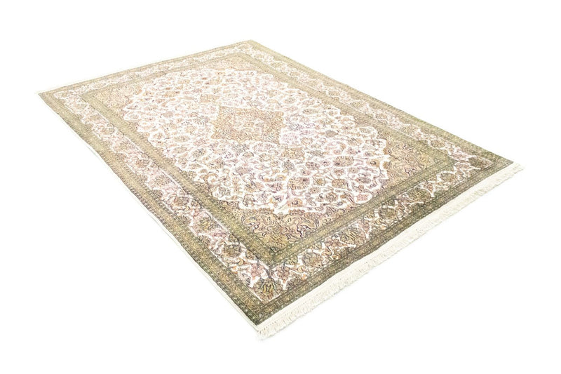 Tapis en soie - Soie du Cachemire - 217 x 153 cm - beige