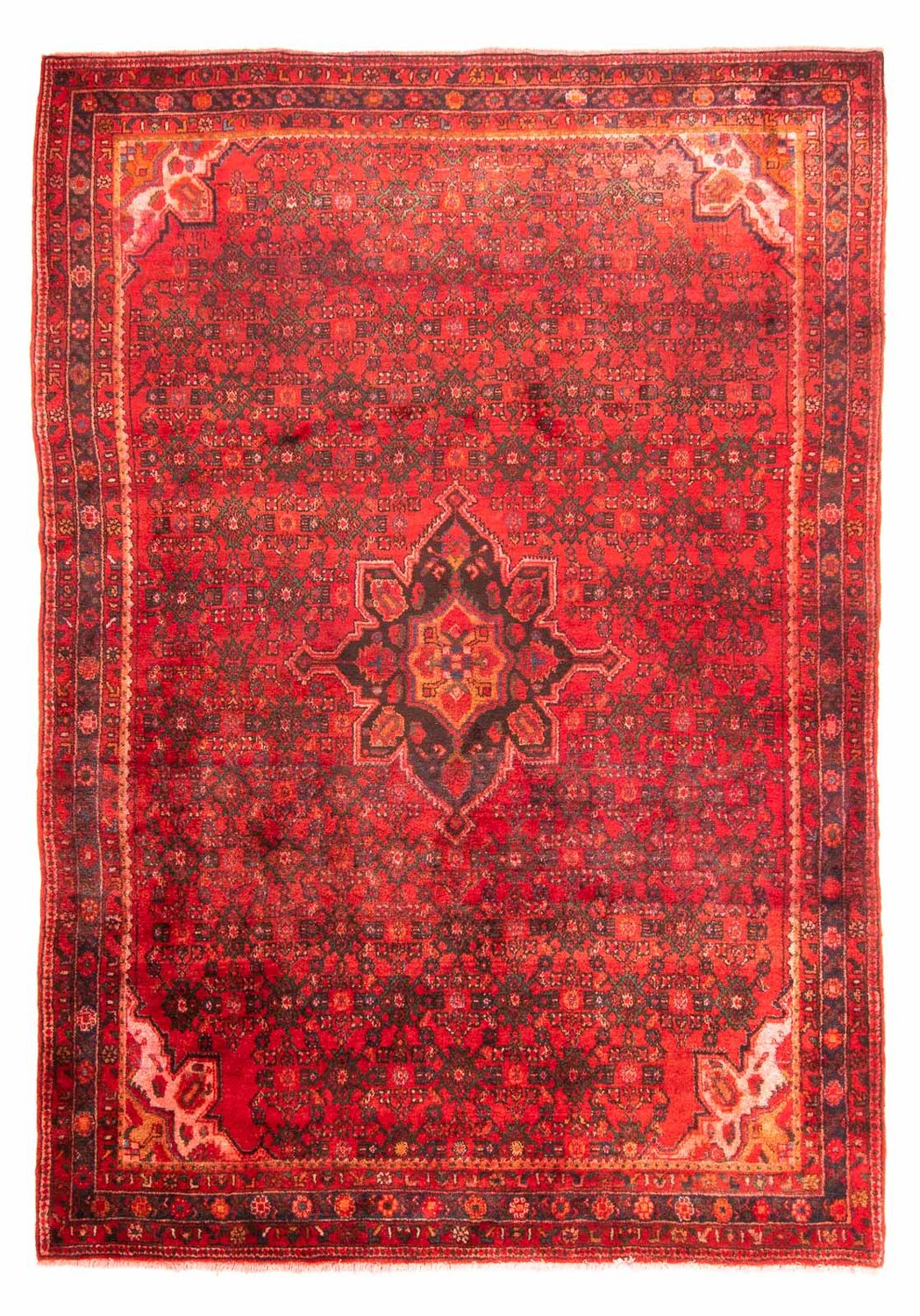 Tapis persan - Nomadic - 302 x 214 cm - rouge foncé