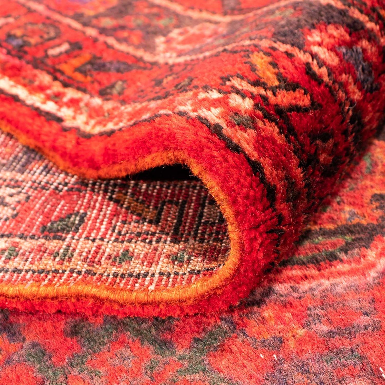 Tapis persan - Nomadic - 302 x 214 cm - rouge foncé