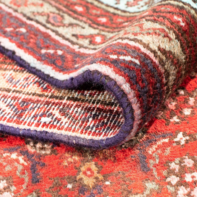 Tapis persan - Nomadic carré  - 313 x 305 cm - rouge foncé