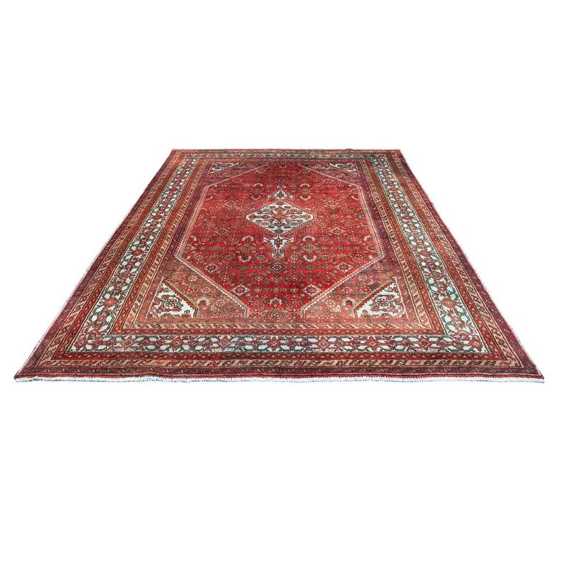 Tapis persan - Nomadic carré  - 313 x 305 cm - rouge foncé