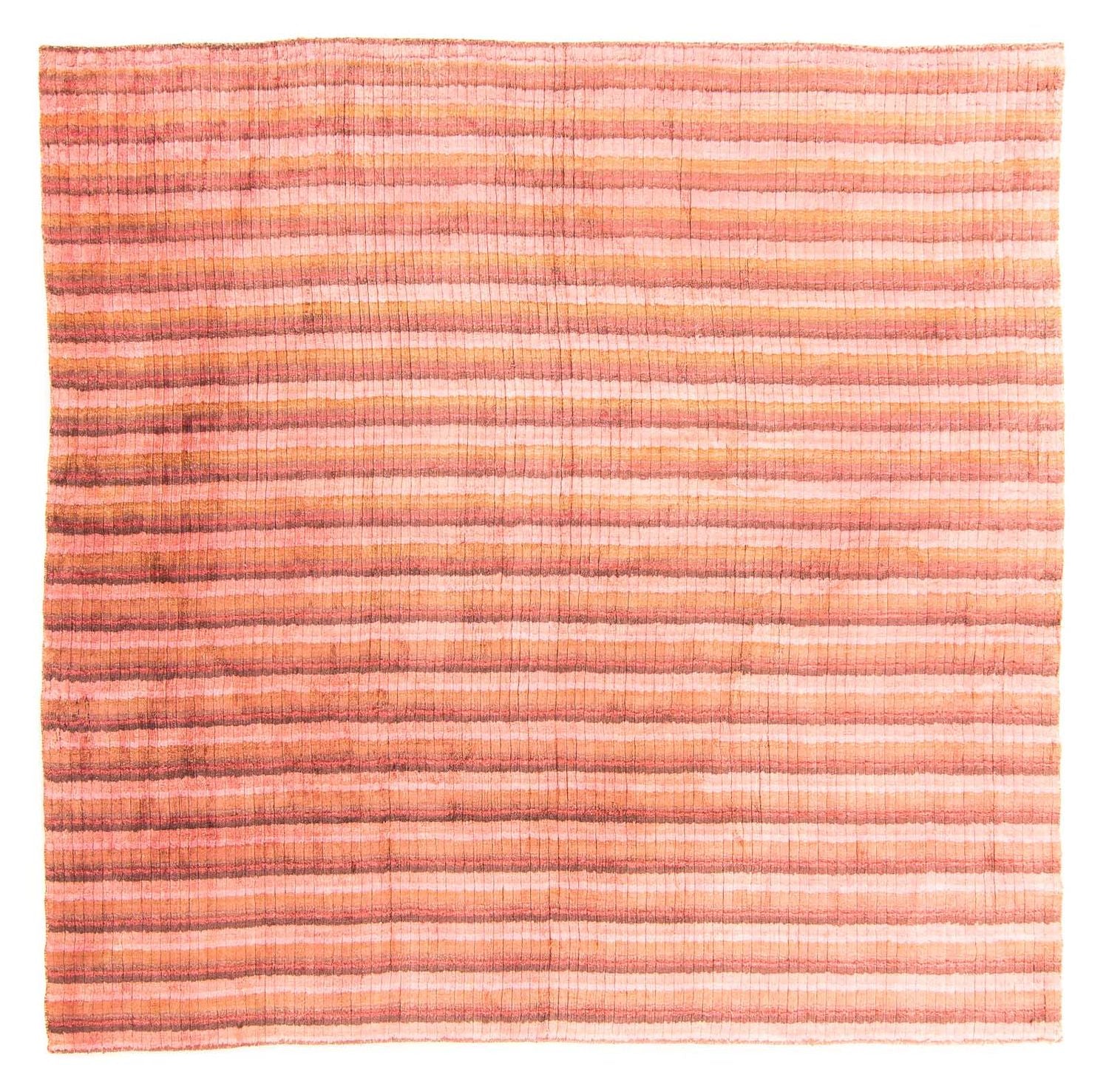 Tapis en viscose carré  - 197 x 197 cm - multicolore