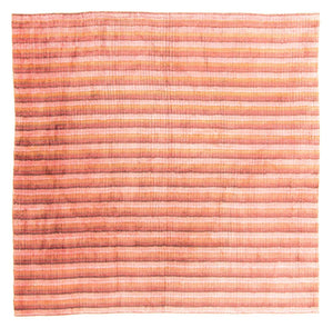 Tapis en viscose carré  - 197 x 197 cm - multicolore