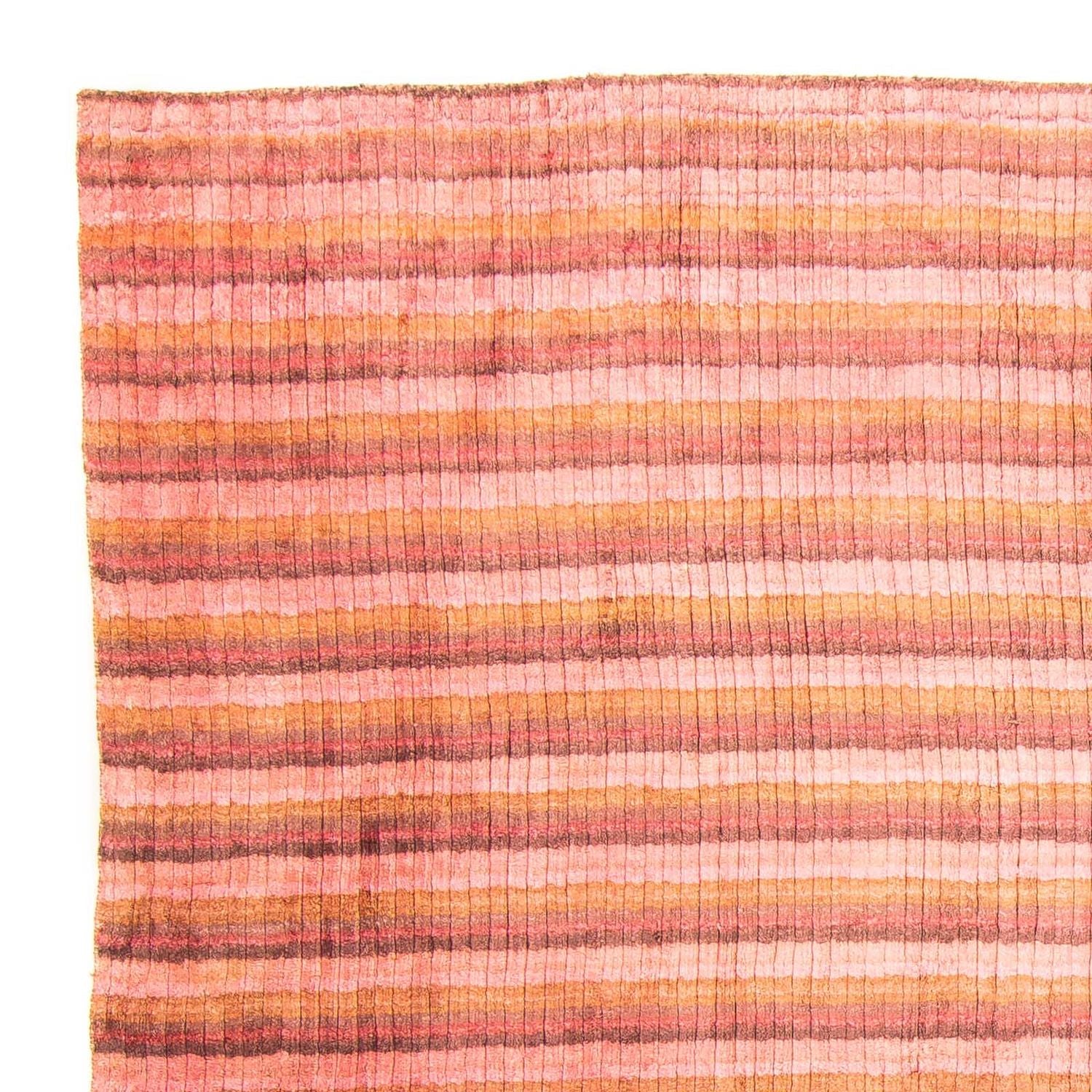 Tapis en viscose carré  - 197 x 197 cm - multicolore