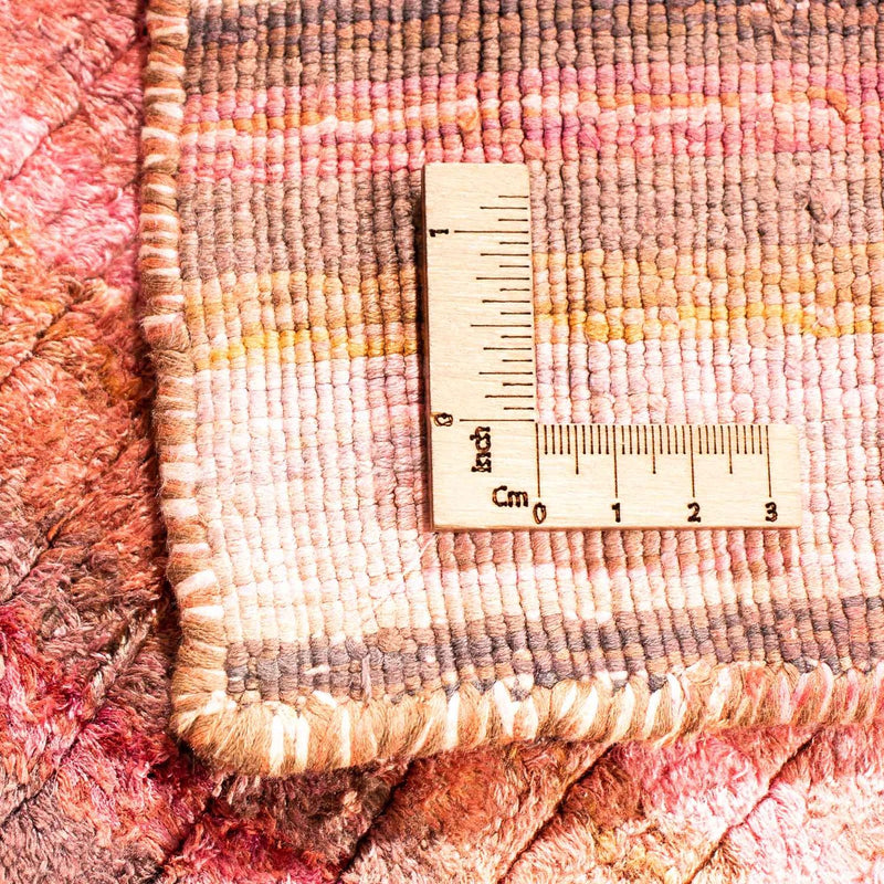 Tapis en viscose carré  - 197 x 197 cm - multicolore