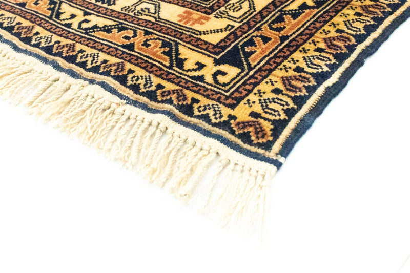 Tapis afghan - 153 x 87 cm - bleu