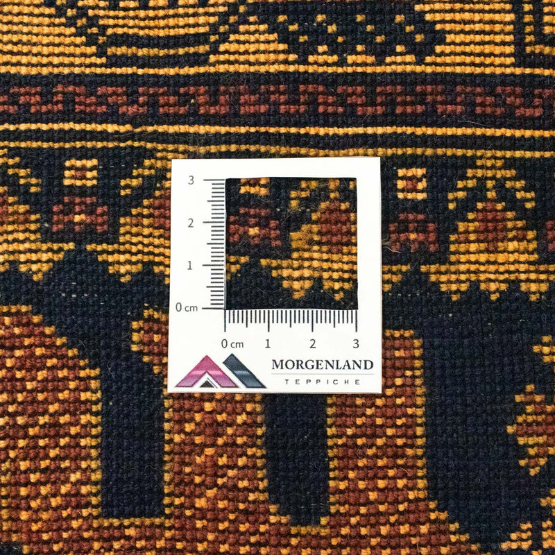 Tapis afghan - 153 x 87 cm - bleu
