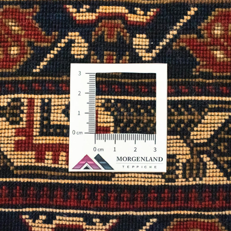 Tapis afghan - 196 x 122 cm - bleu