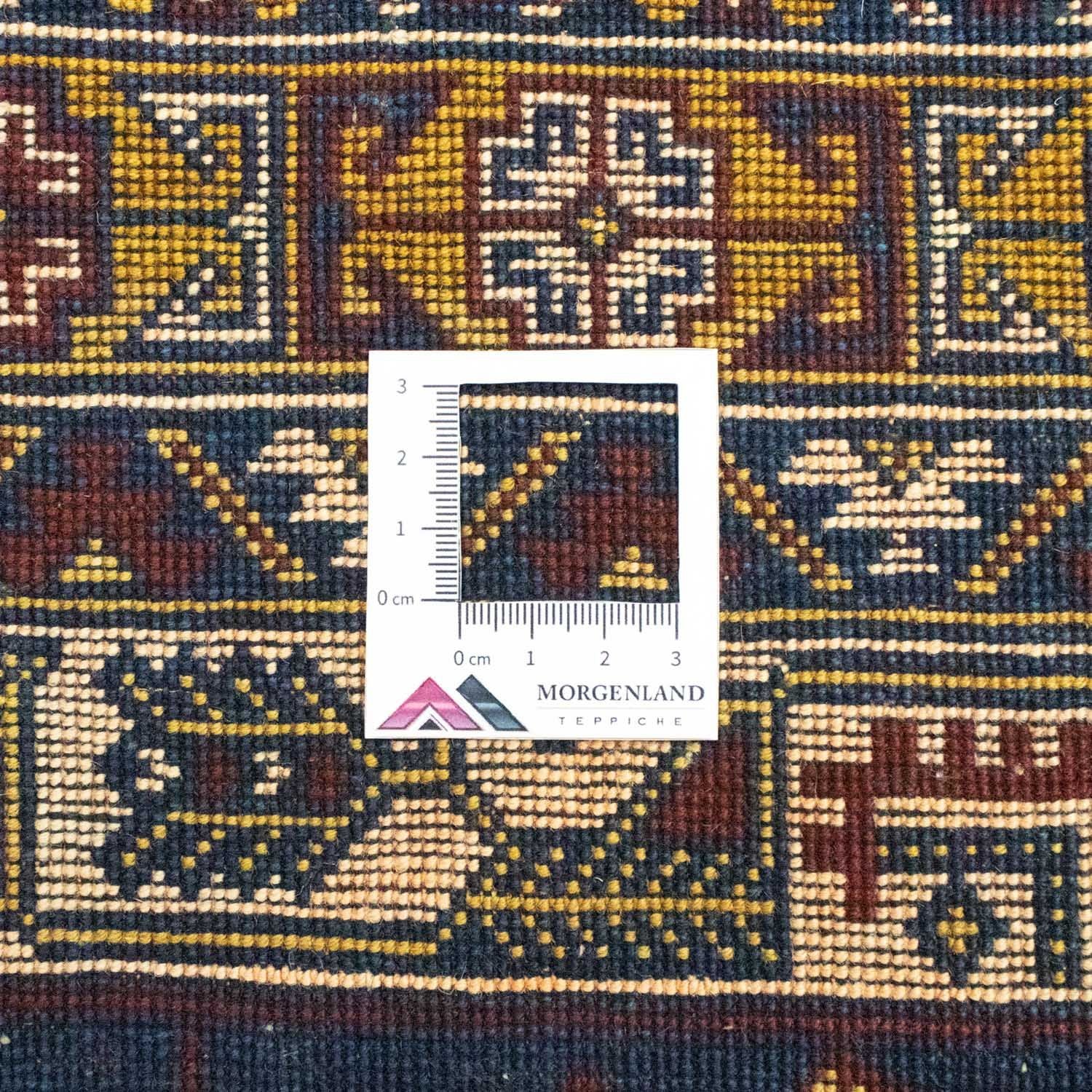 Tapis afghan - 195 x 128 cm - bleu