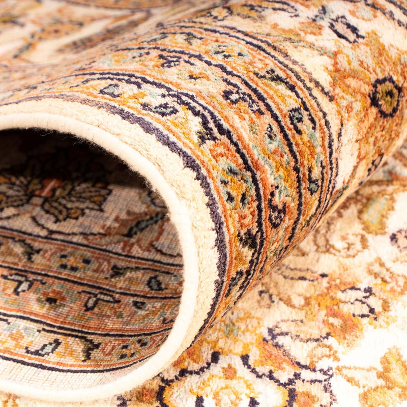 Tapis en soie - Soie du Cachemire - 270 x 186 cm - beige