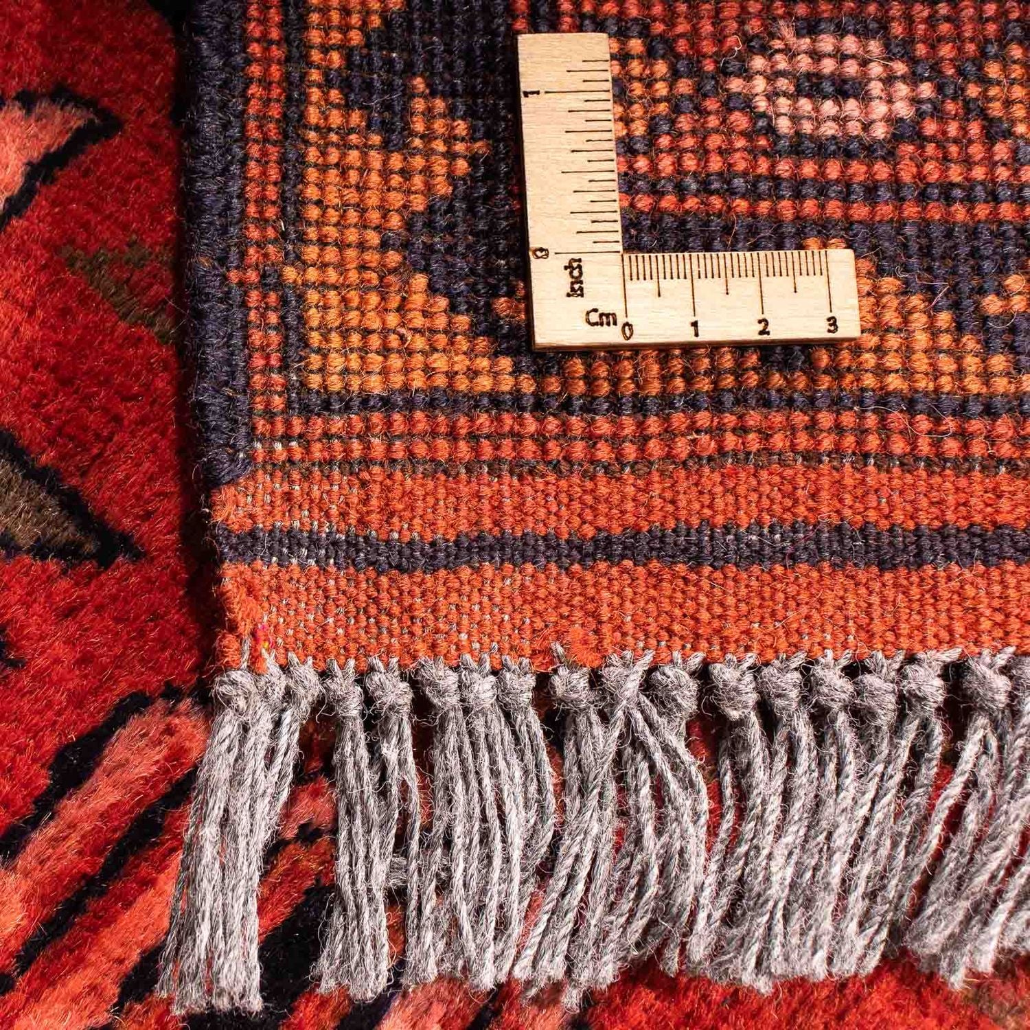 Tapis afghan - Hatschlu - 300 x 205 cm - rouge clair