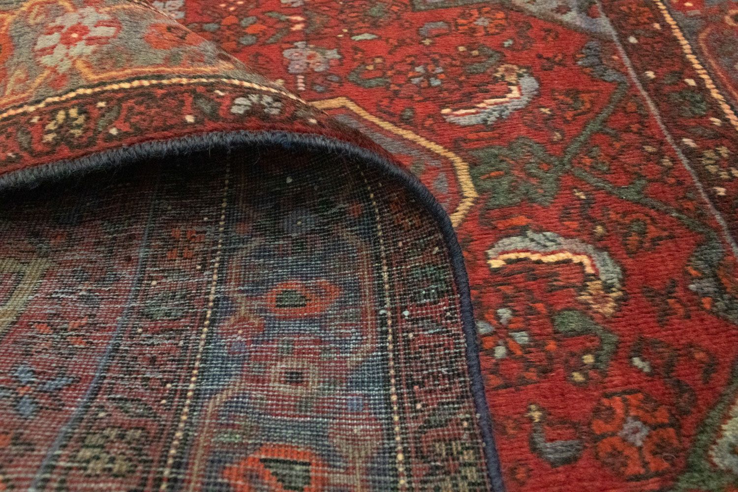 Tapis persan - Nomadic - 148 x 102 cm - rouge