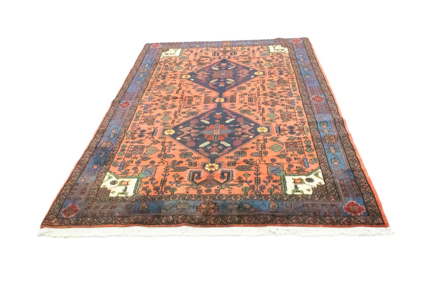 Tapis persan - Nomadic - 222 x 154 cm - orange