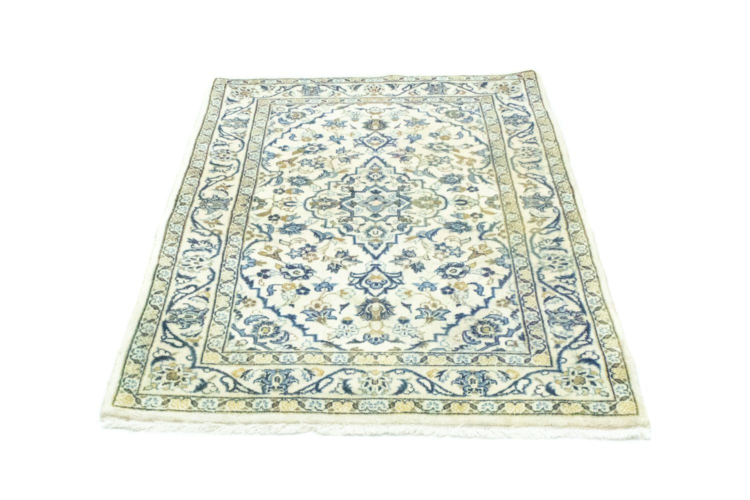 Tapis persan - Keshan - 162 x 102 cm - beige