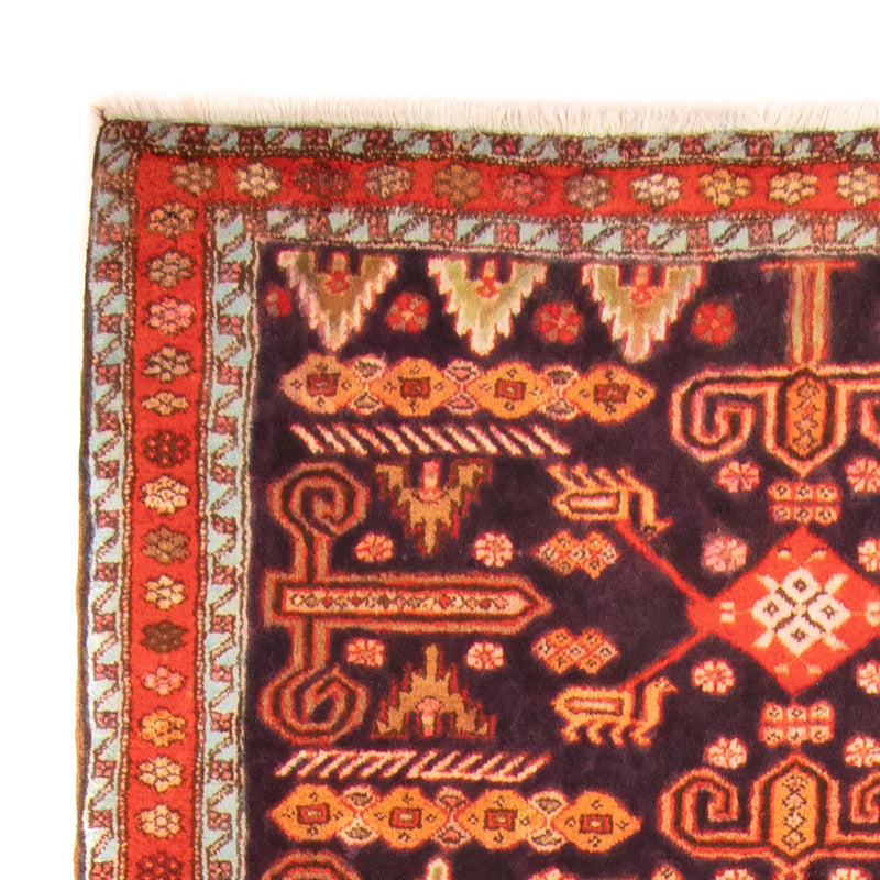 Tapis de couloir Tapis persan - Nomadic - 280 x 130 cm - bleu foncé