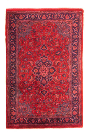 Orientteppich 208 x 135 cm - dunkelrot
