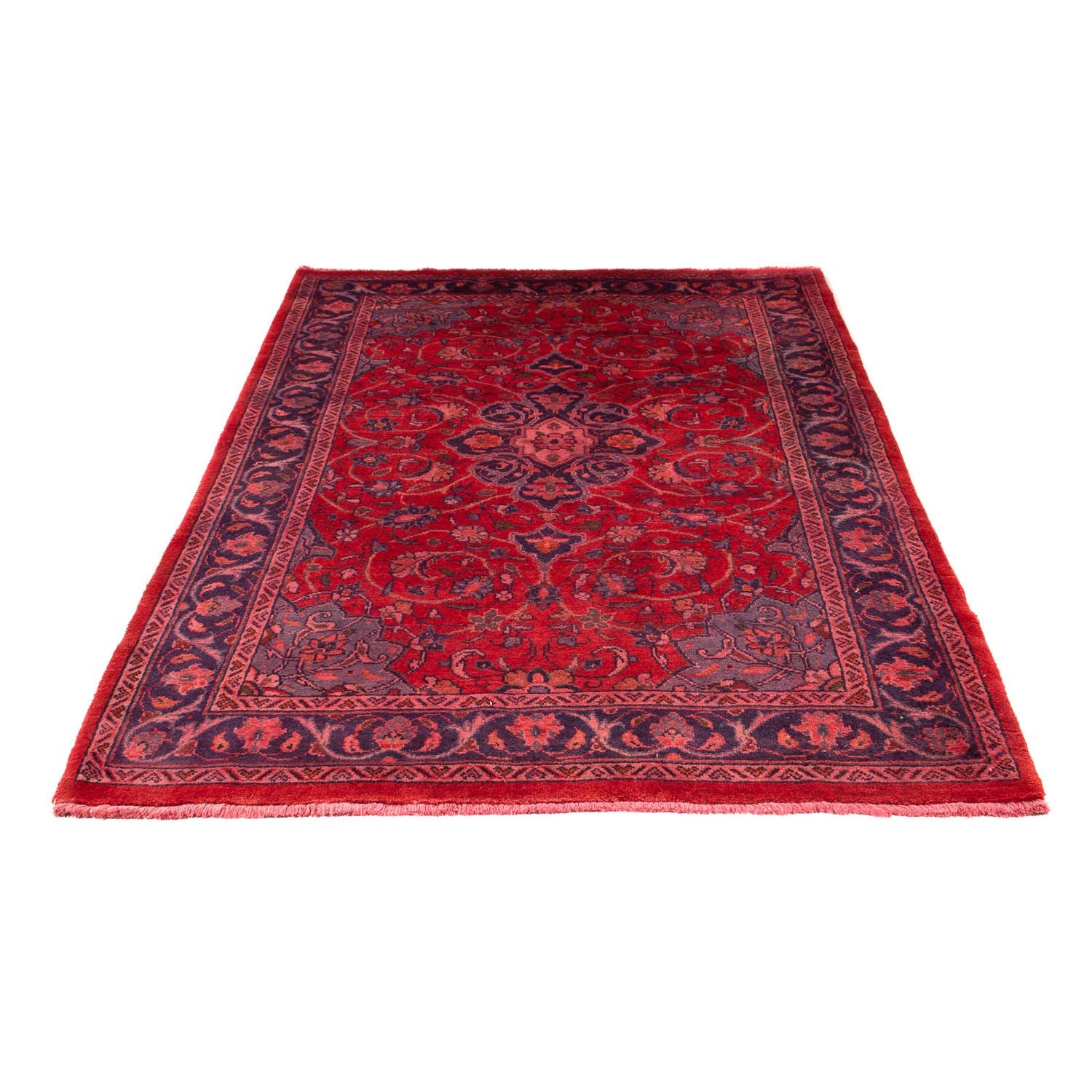 Orientteppich 208 x 135 cm - dunkelrot