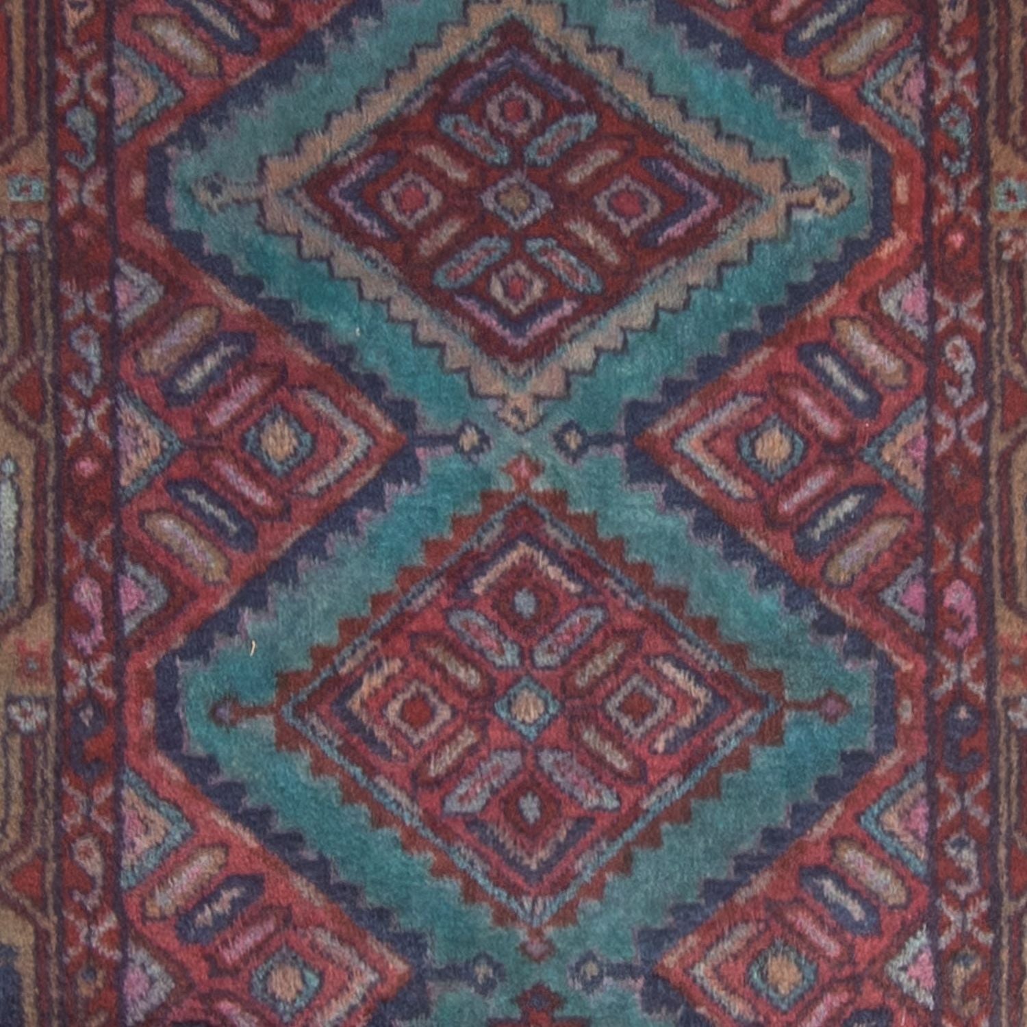 Tapis de couloir Tapis persan - Nomadic - 281 x 89 cm - bleu