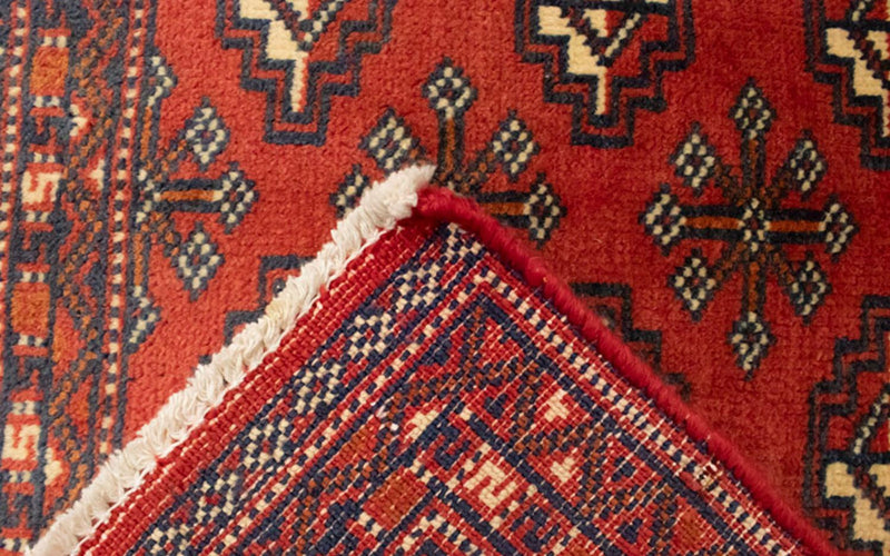 Tapis de couloir Tapis Turkaman - 100 x 50 cm - rouge