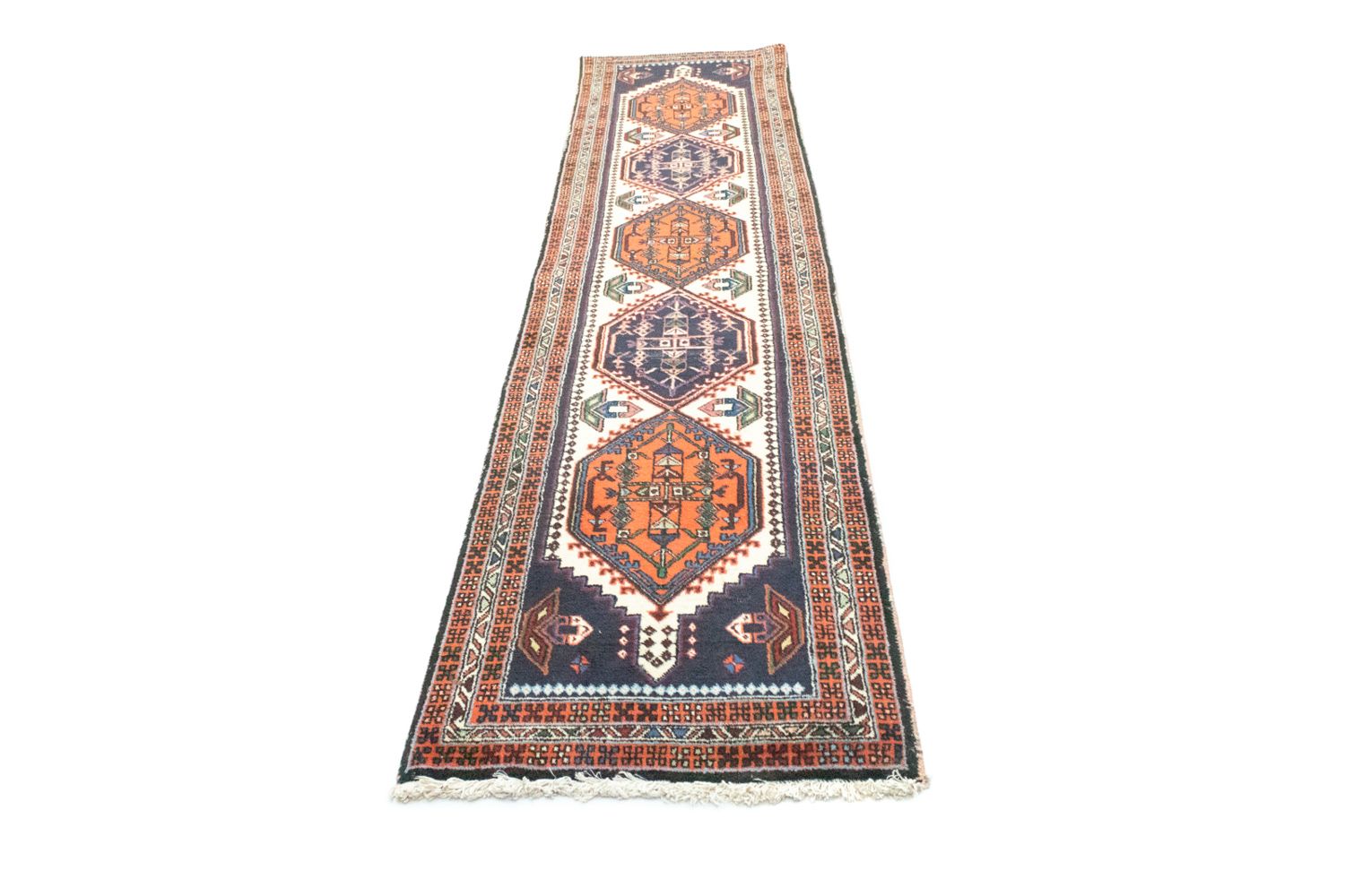 Tapis de couloir Tapis persan - Nomadic - 307 x 70 cm - multicolore