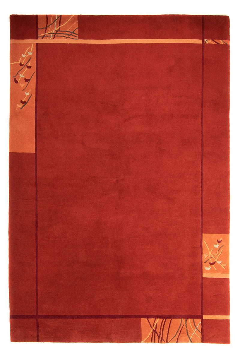 Tapis Népalais - 293 x 205 cm - rouge foncé