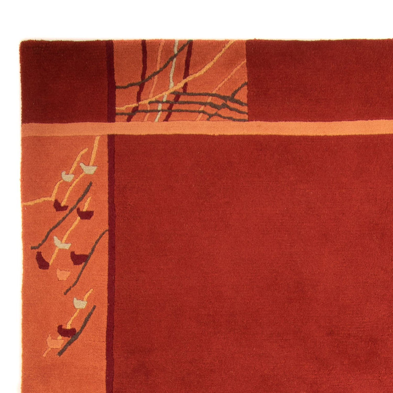 Tapis Népalais - 293 x 205 cm - rouge foncé