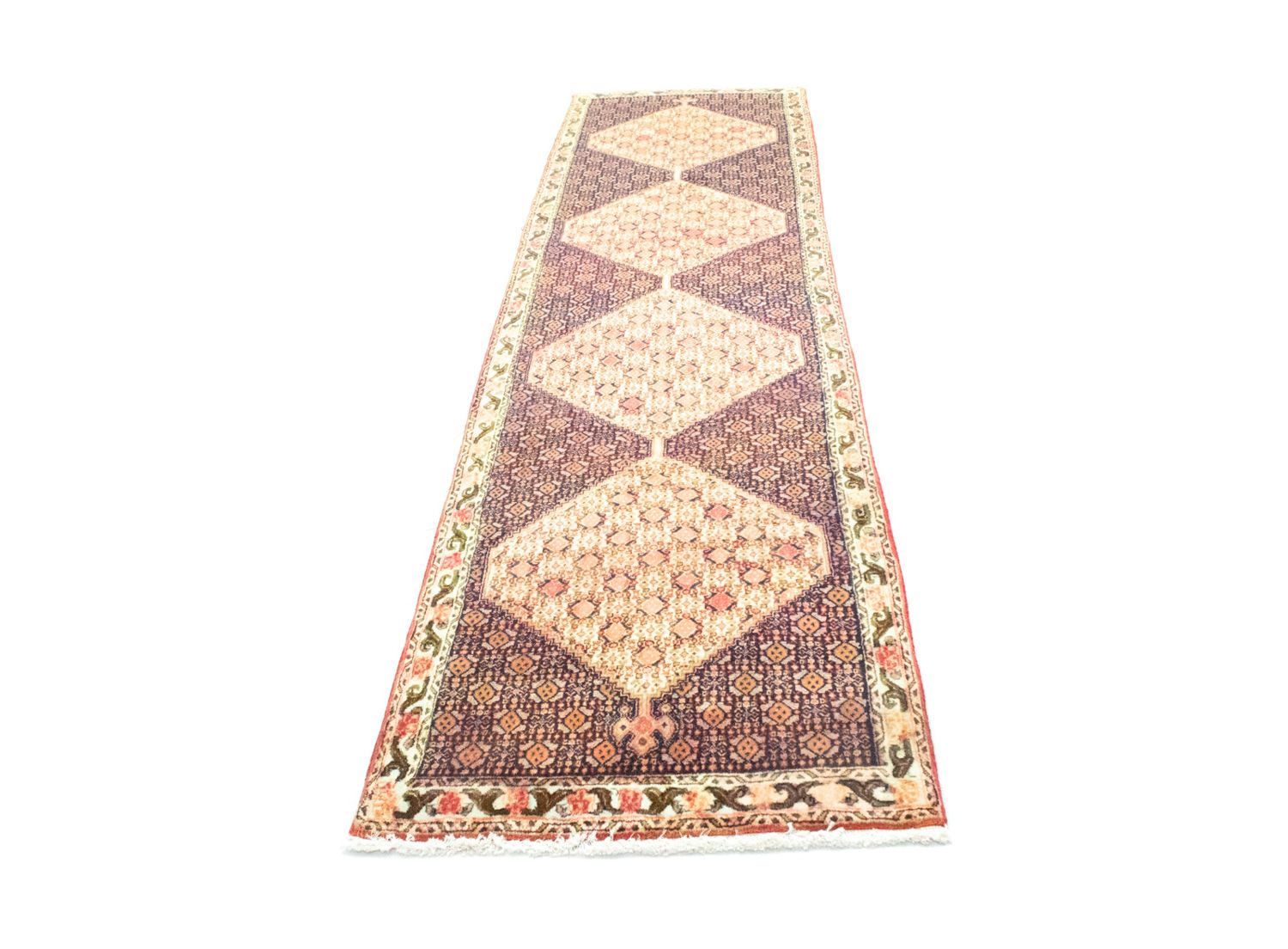 Tapis de couloir Tapis persan - Classique - 300 x 75 cm - beige