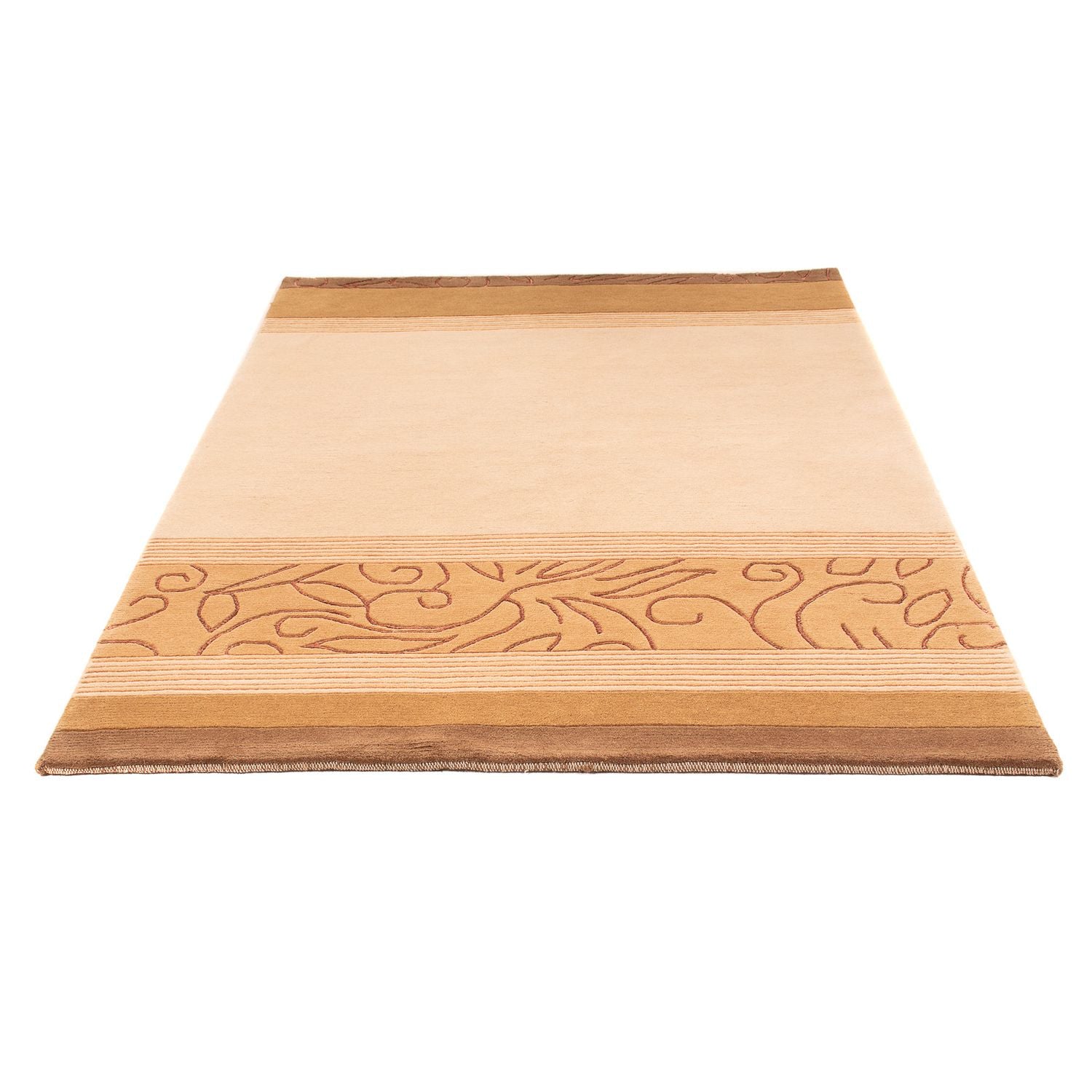 Tapis Népalais - 200 x 144 cm - marron clair