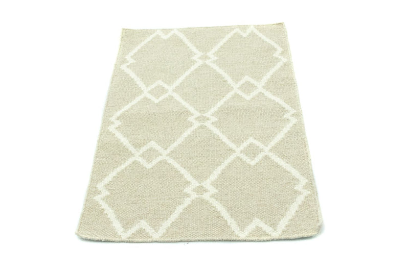Tapis Kelim - Tendance - 90 x 60 cm - beige
