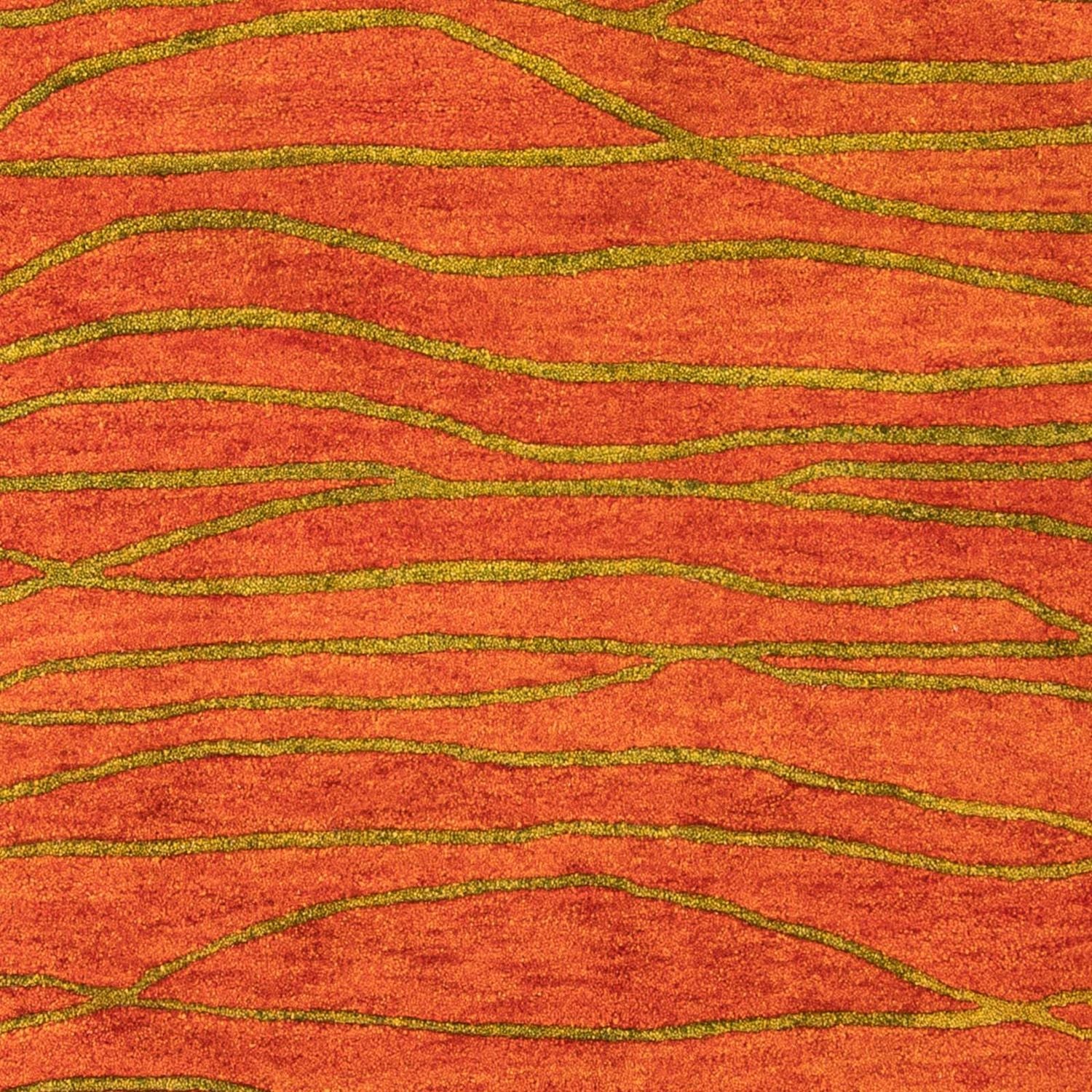 Tapis en laine - 193 x 137 cm - rouille