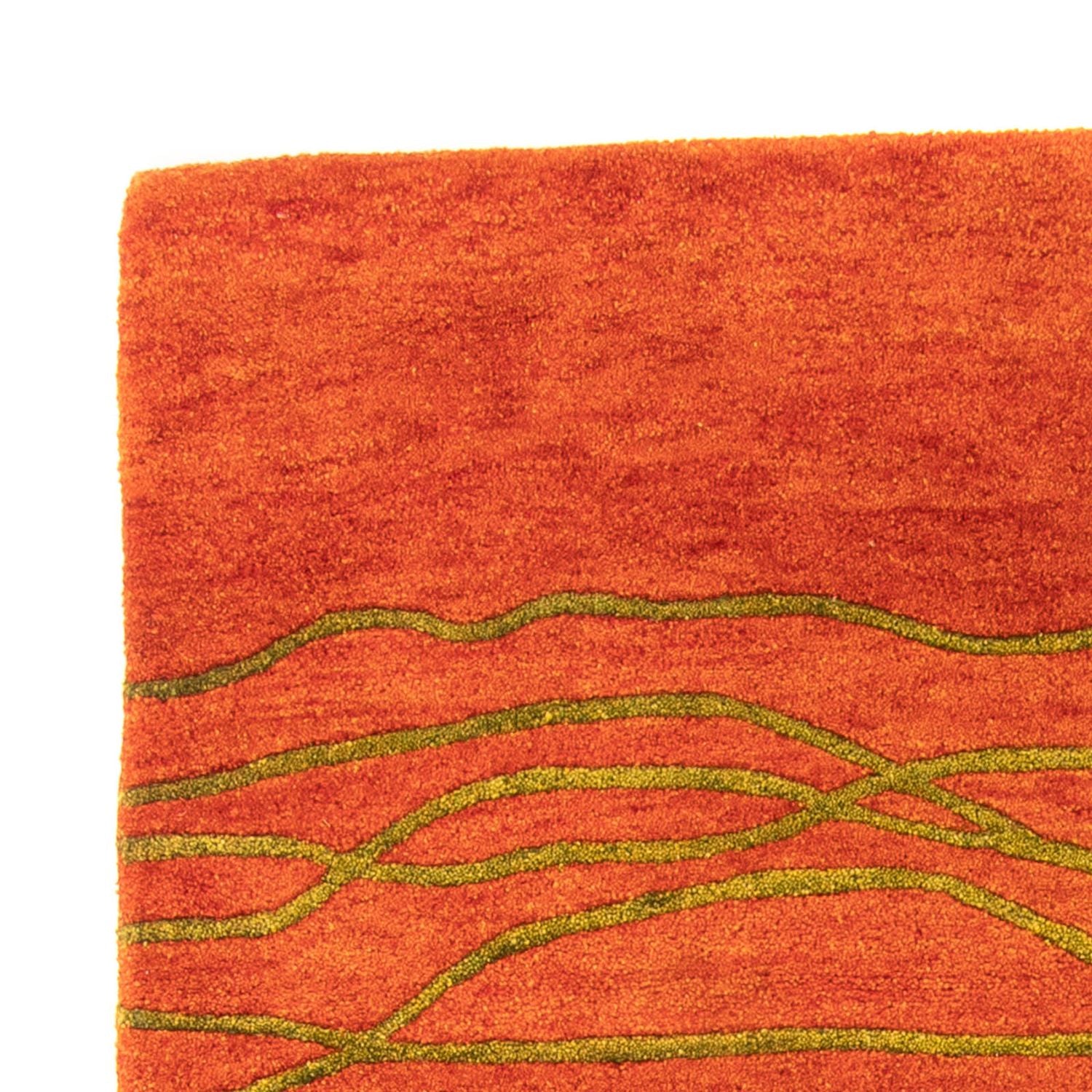 Tapis en laine - 193 x 137 cm - rouille