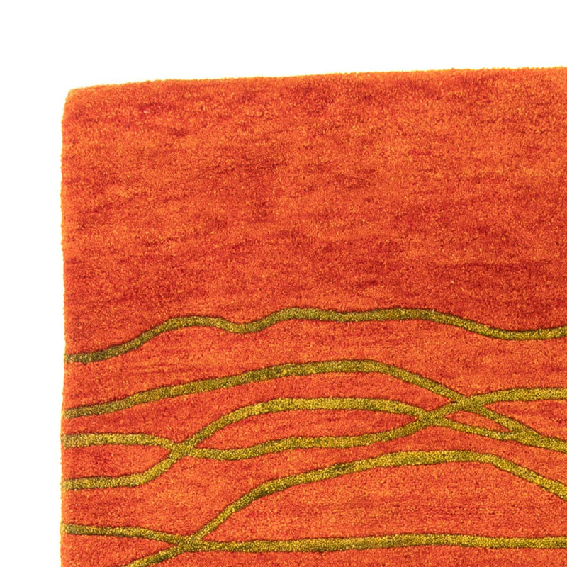 Tapis en laine - 193 x 137 cm - rouille