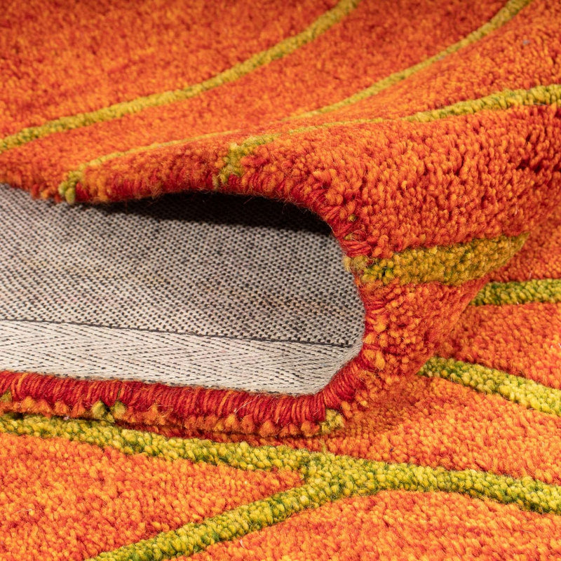 Tapis en laine - 193 x 137 cm - rouille