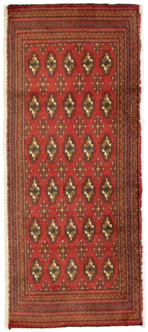 Tapis Turkaman - 130 x 60 cm - rouge