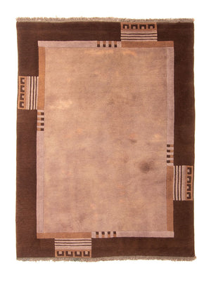 Tapis Népalais - 193 x 142 cm - marron clair