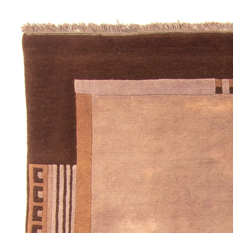 Tapis Népalais - 193 x 142 cm - marron clair