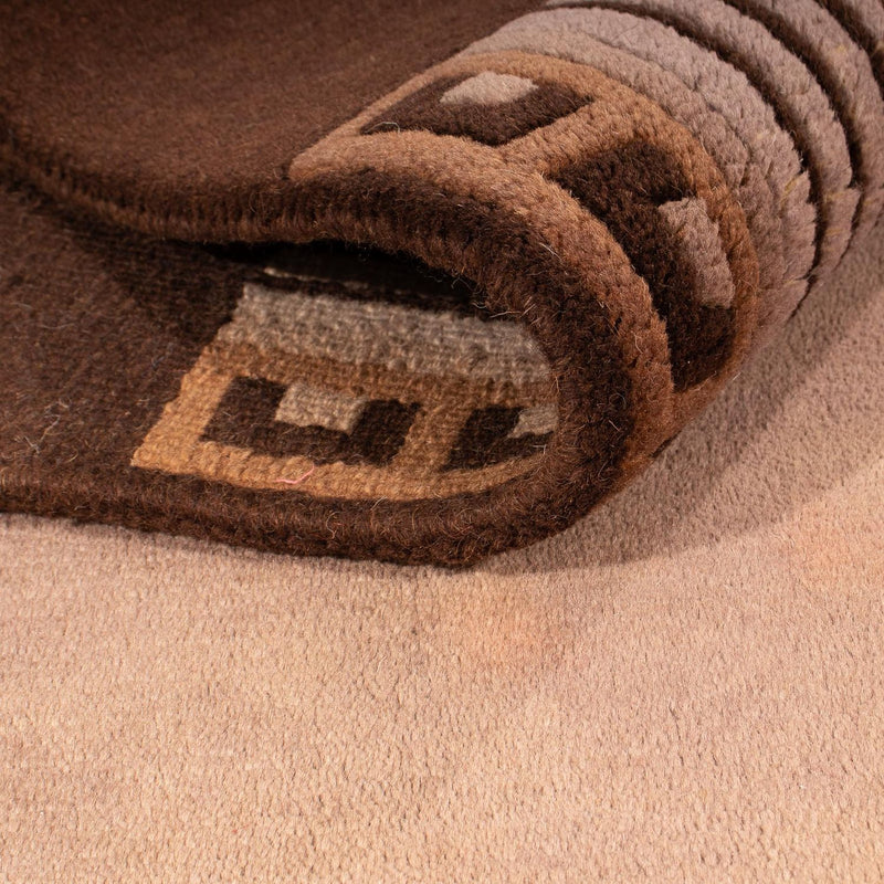 Tapis Népalais - 193 x 142 cm - marron clair