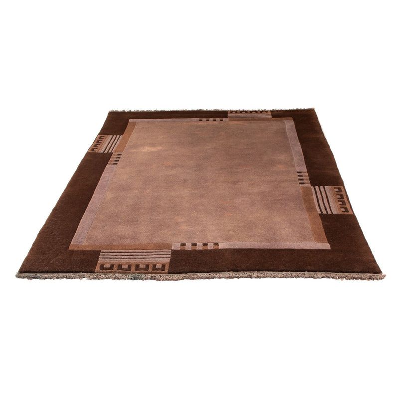 Tapis Népalais - 193 x 142 cm - marron clair