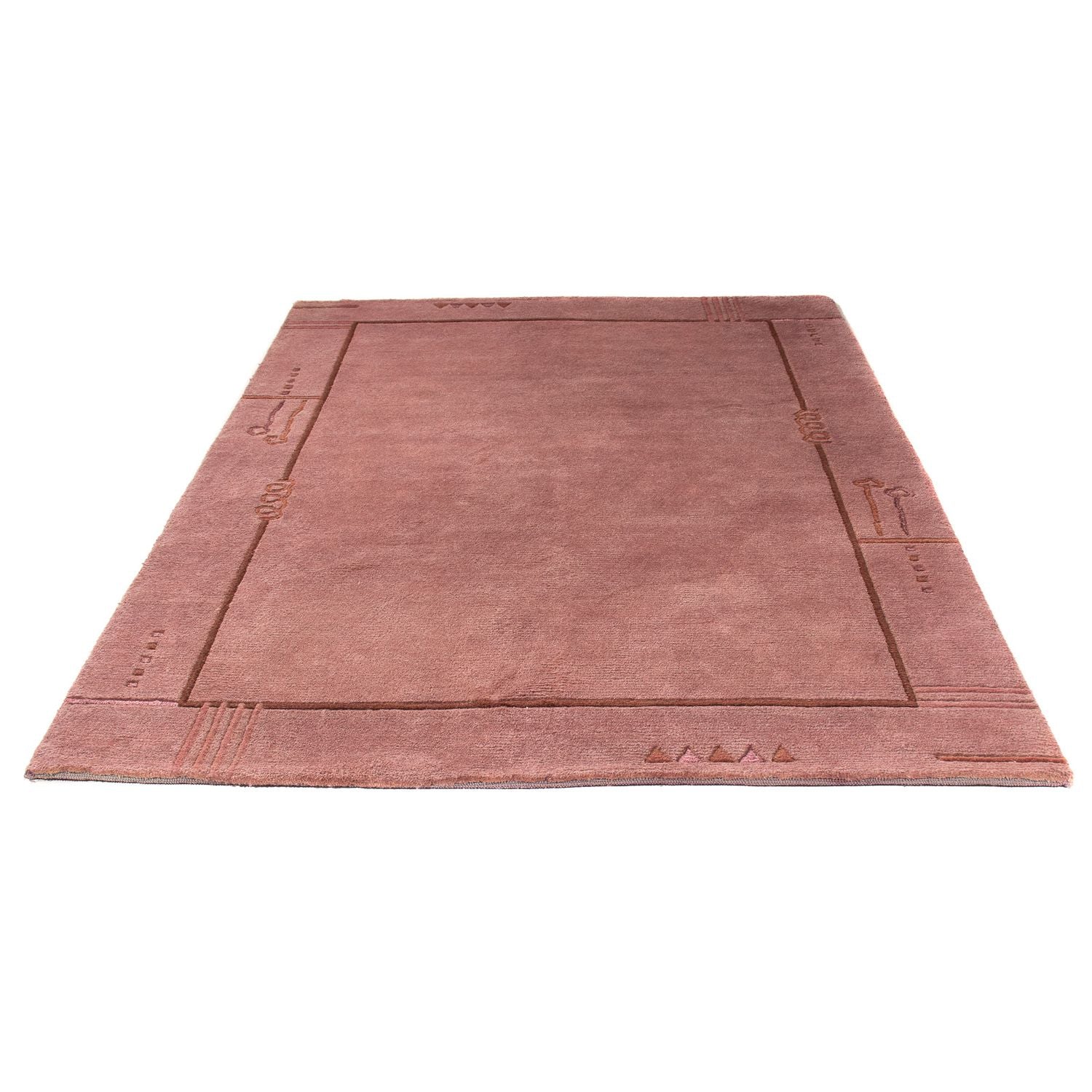 Tapis Népalais - 223 x 160 cm - marron clair