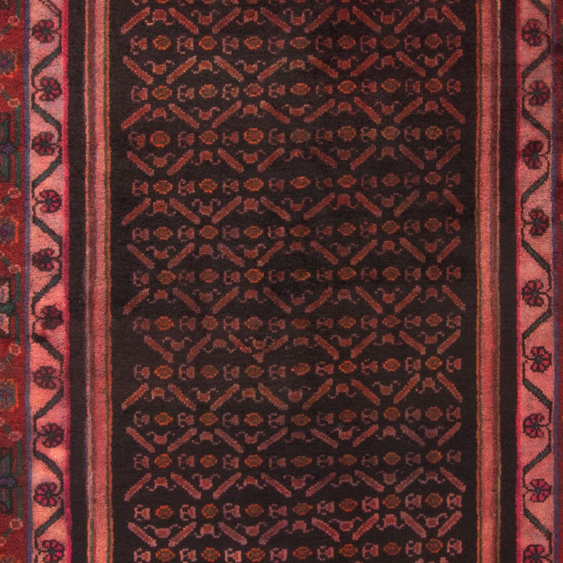 Tapis persan - Nomadic - 300 x 155 cm - rouge foncé