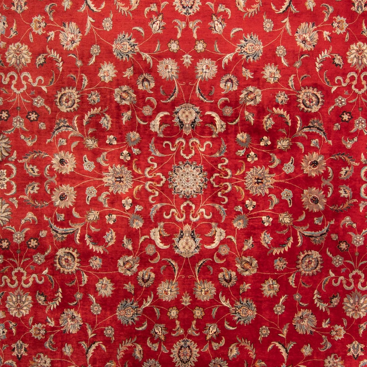 Tapis oriental - Tabriz - 363 x 280 cm - rouge foncé