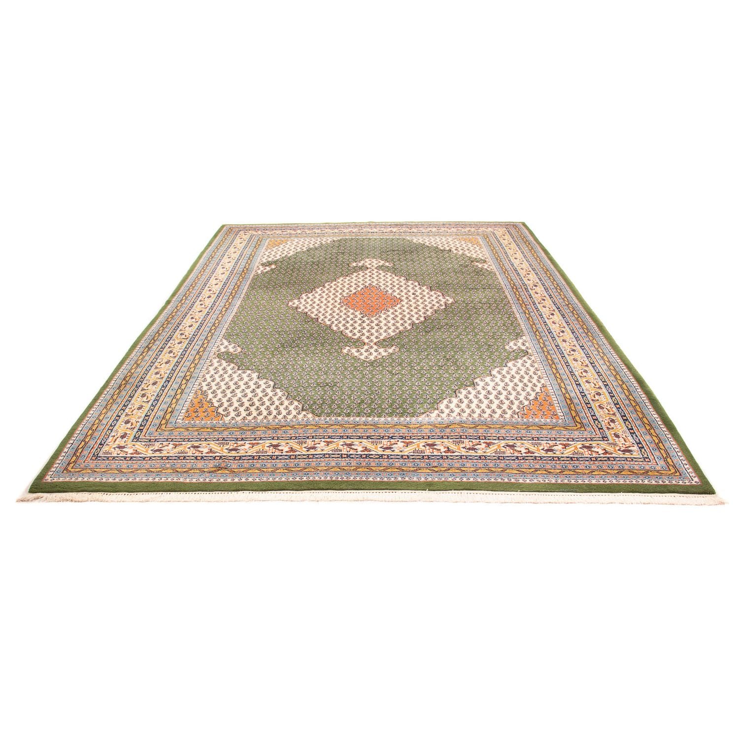 Tapis oriental - Mir - Indus - 348 x 240 cm - vert