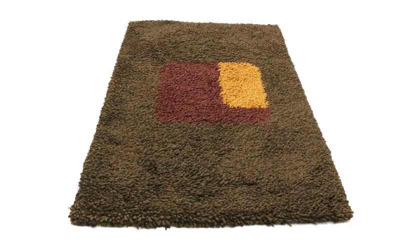 Tapis à poils longs - 153 x 96 cm - multicolore