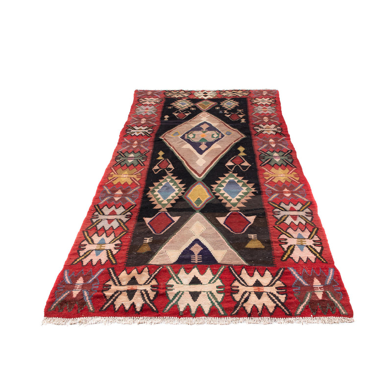 Tapis de couloir Tapis Kelim - Vieux - 300 x 150 cm - multicolore
